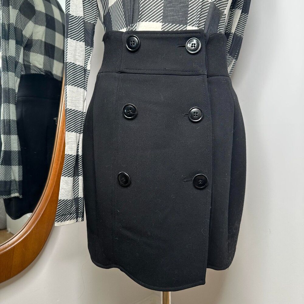 Proenza Schouler mod black mini skirt 60s retro